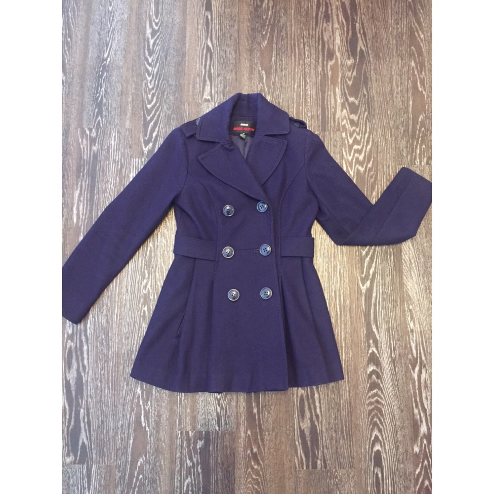 miss sixty purple pea coat